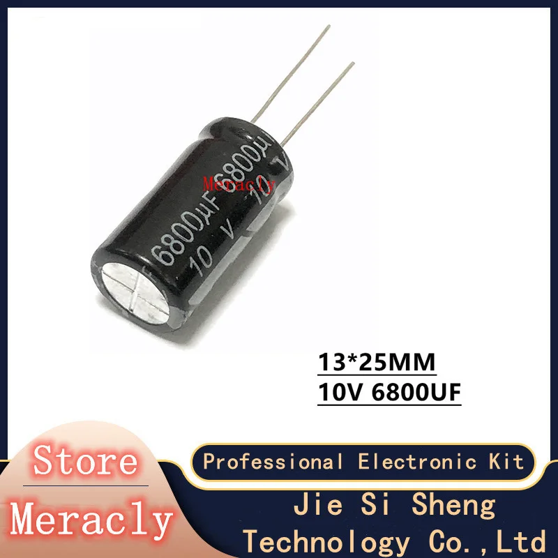 

Алюминиевые Электролитические Конденсаторы, 2 шт., 10 в, 6800 мкФ, оптовая продажа, 20%, высокая частота и низкое сопротивление, хорошее качество