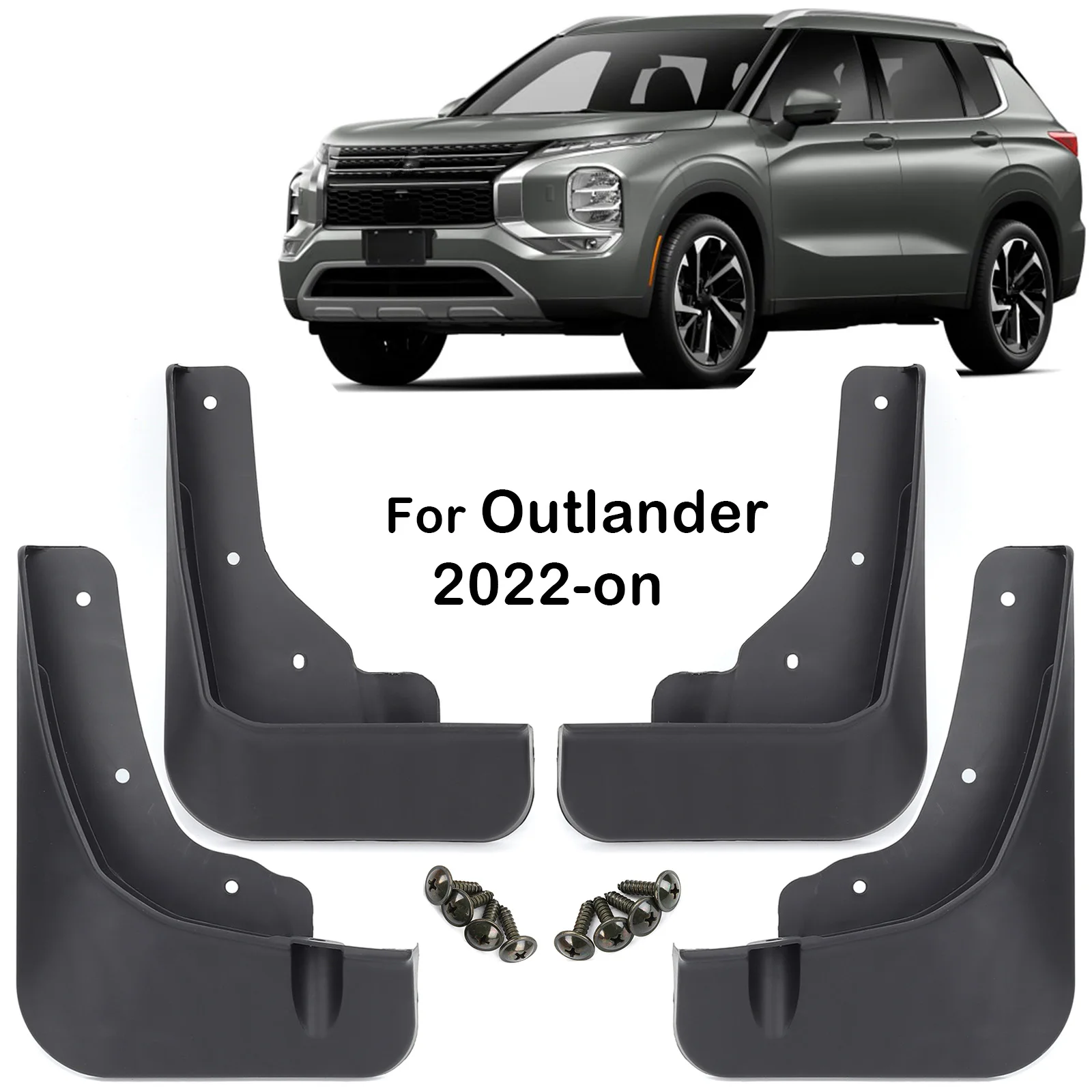 

Для Mitsubishi Outlander PHEV GM GN ZM 2022 2023 2024 Брызговики переднее заднее формованное крыло автомобильные аксессуары