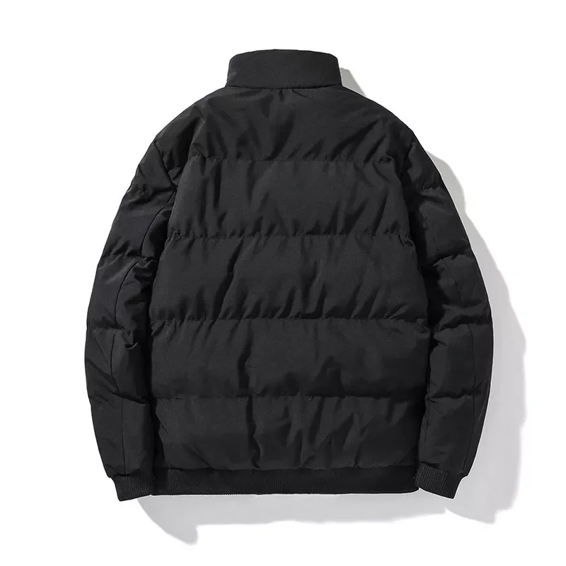 Men Clothing Solid Color Parkas Thick and Warm Cotton Jackets Fashion Outwear Down Jacket Male Winter Coat