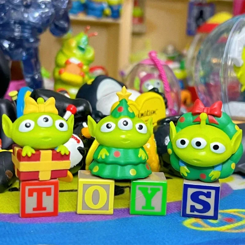 

Disney Toy Story Three Eyes Alien Blind Box Anime Figure Model Decor Christmas Countdown Calendar Blind Box Gift For Friends