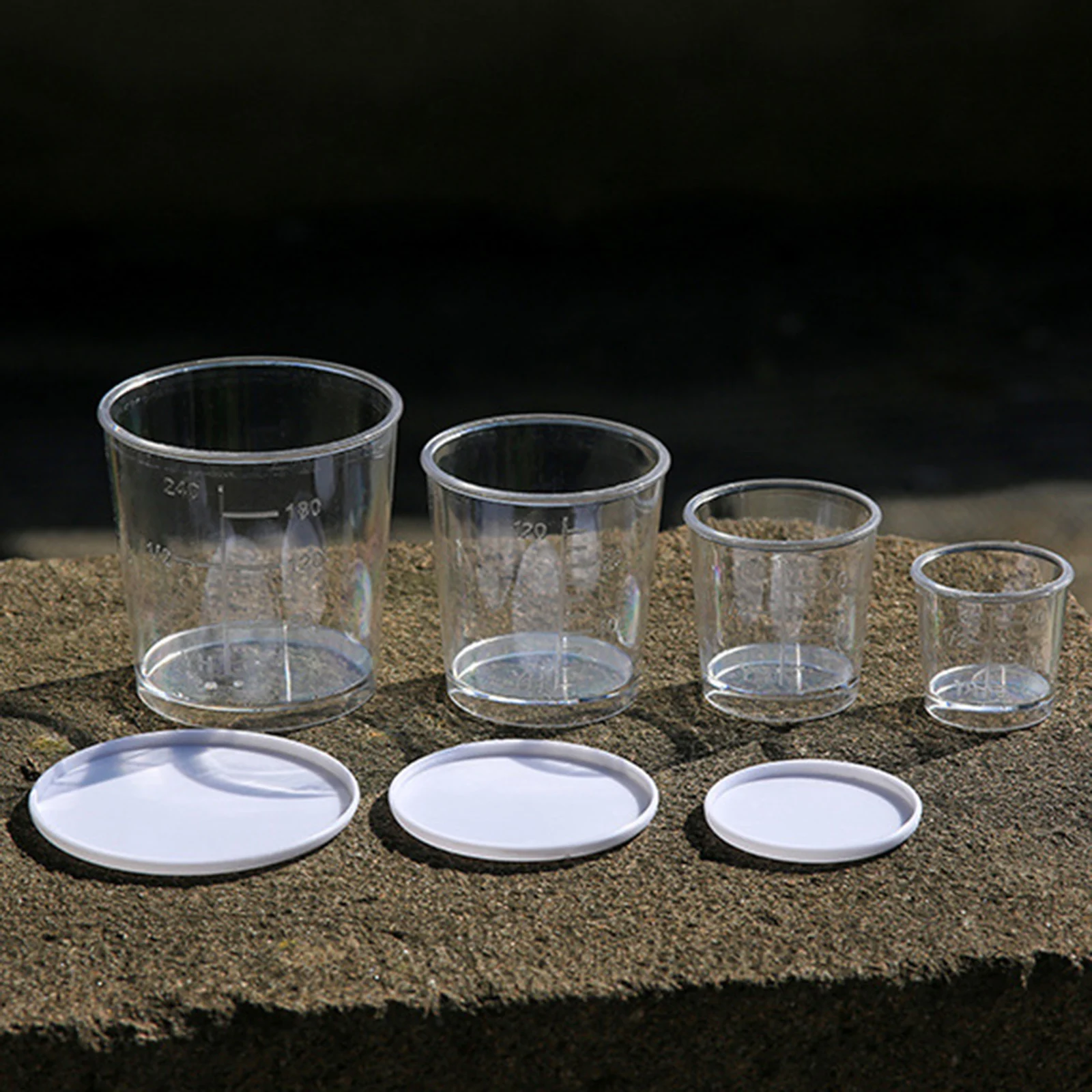 

Volumetric Cup Measuring Cup Bait Cup Set Camping Clear Scale Fishig Fishing Bait Outdoor PC+plastic Convenient