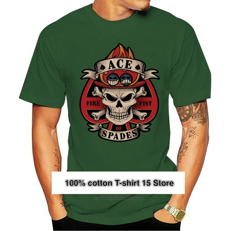 Упорная лопатка Portgas D. Ace аниме japon camiseta черные топы Luffy модные