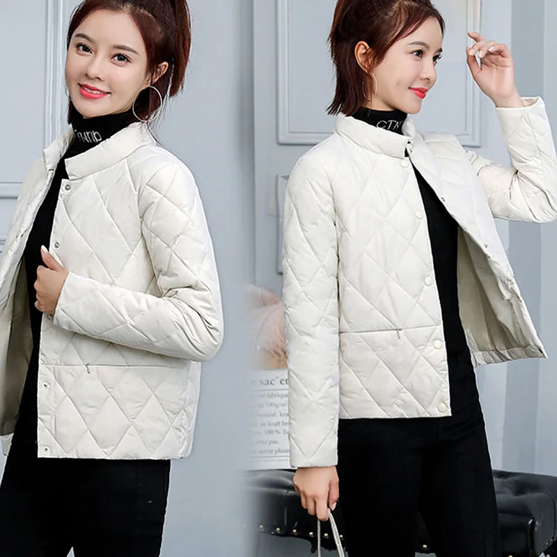 Women Parkas Jackets Winter Lady Casual Short Coats M~3XL Basic Woman Jackets Long Sleeve Female Chaquetas Womens Coat Outwear