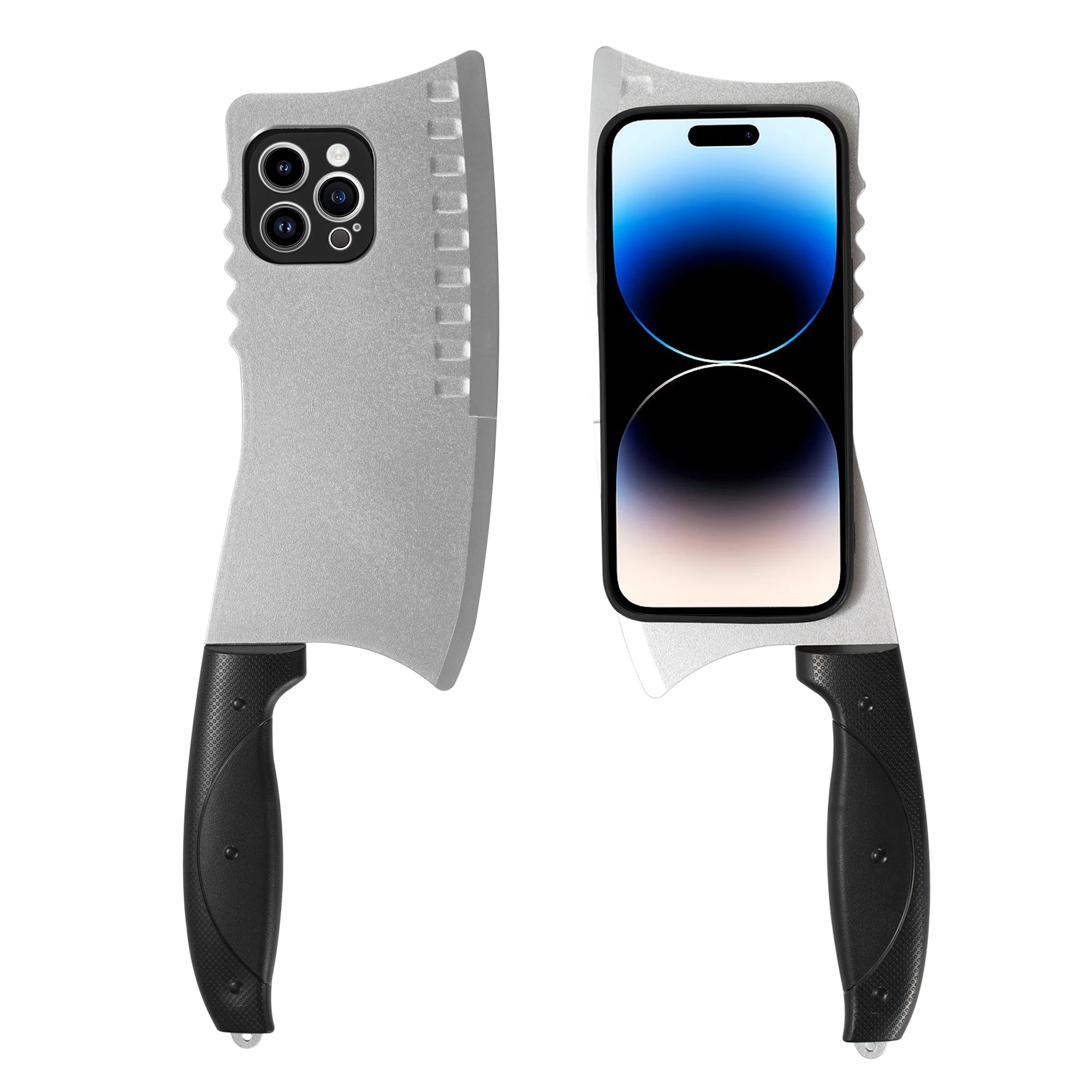 Фото Креативный 3D чехол для телефона с кухонным ножом для iPhone 17, 16, 15, 14, 13, 12, 11 Pro Max Wacky, забавный чехол для Funda iphone 11, чехол Promax №1