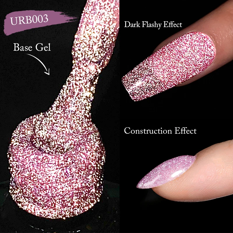 

UR SUGAR 7 мл стеклянная бутылка новая Светоотражающая резиновая основа под Гель-лак строительный эффект впитывающий УФ светодиодный Гель-лак ...