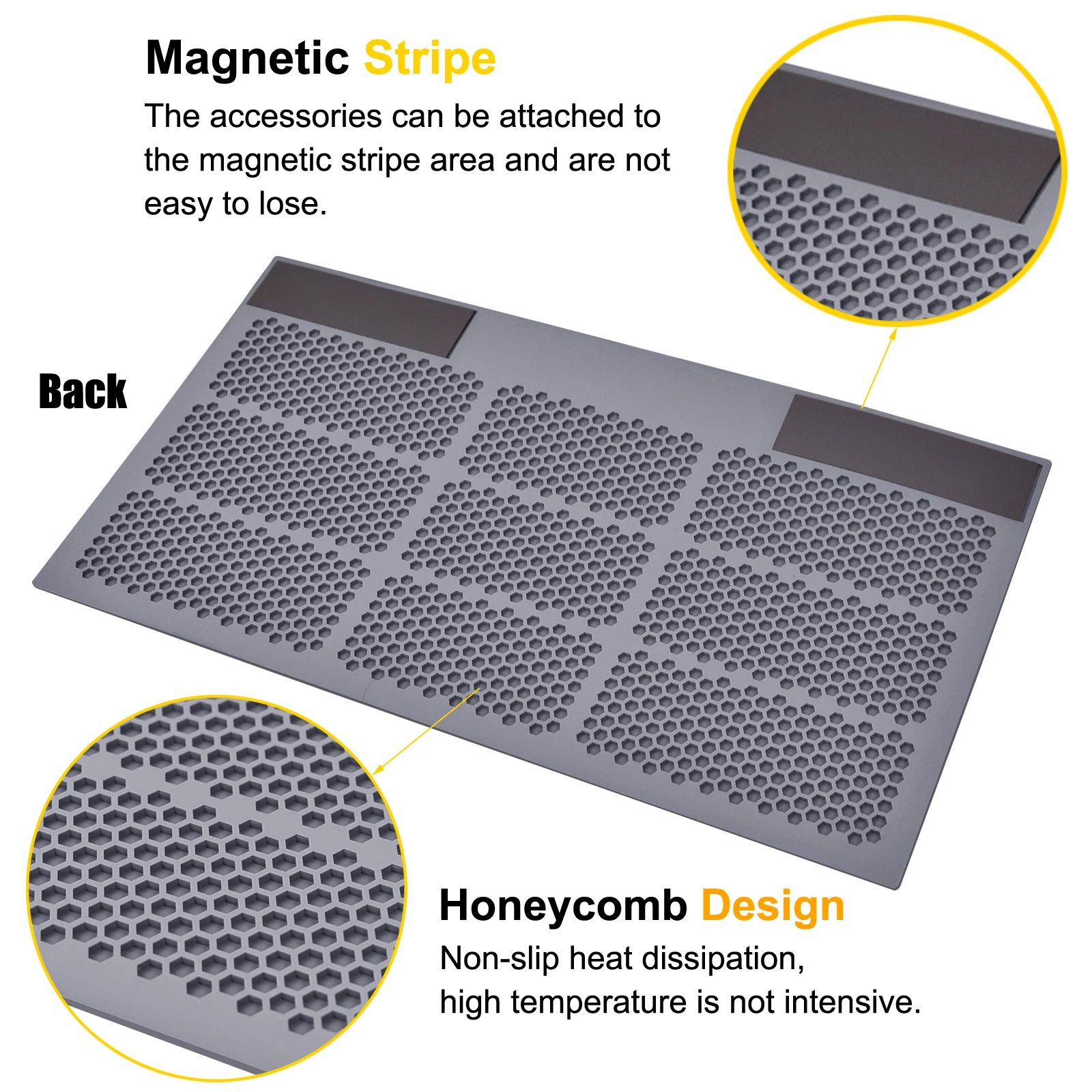Silicone Repair Mat Magnetic Soldering Mat Heat Insulation Electronics Repair for Cellphone Laptop Heat Resistant Pad Tool enlarge