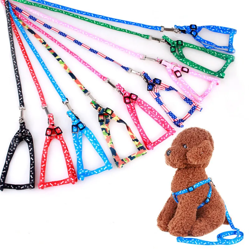 

Small Pet Dog Cat Puppy Harness Leash Adjustable Vest Collar Puppy Outdoor Leash Dog Accessories Pet Outdoor Walking Supplies