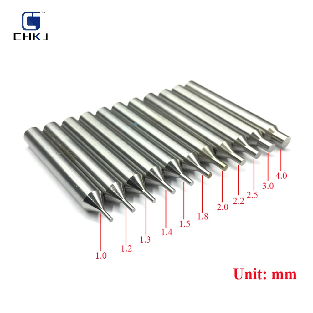 HSS Raise Tracer Point Key Machine Guide Pin Locksmith Tools Drill Bits For Milling Cutter Probe 1.0/1.2/1.5/2.0/2.5/3.0/4.0mm