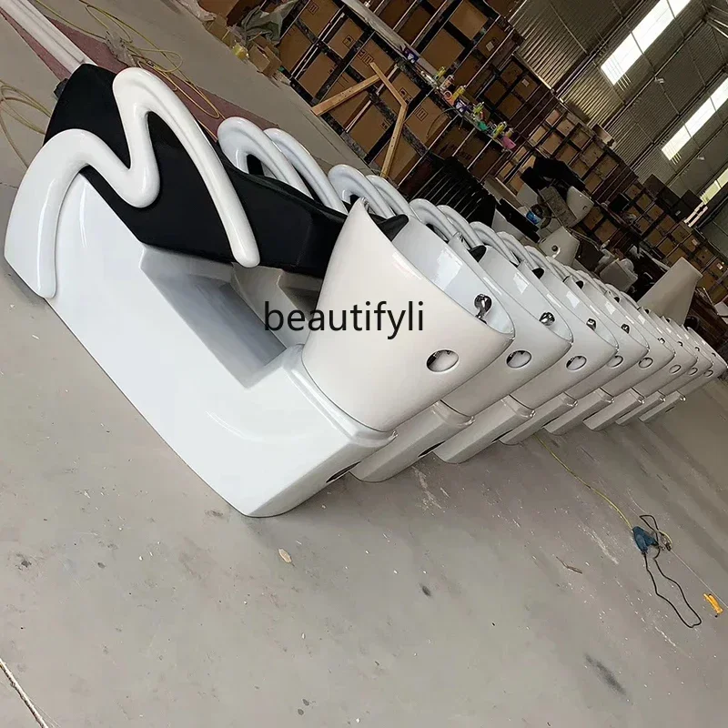 Парикмахерская стул для шампуня промывочная кровать простая полулежачая