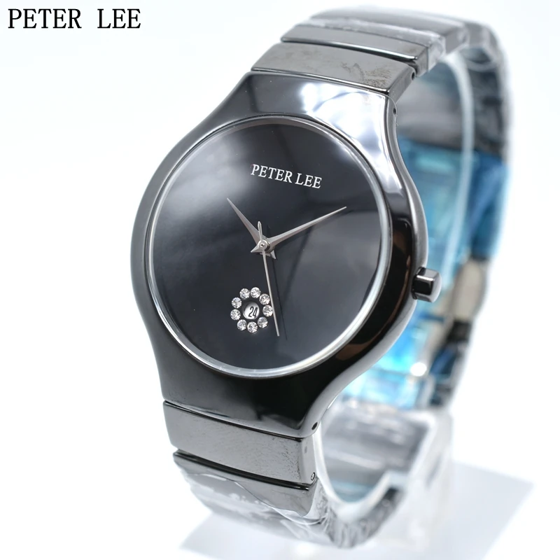 

PETER LEE Best Seller For Business Ceramic Watches For Women Fashion Quartz Simple dial Designer Watch Wholesale Items