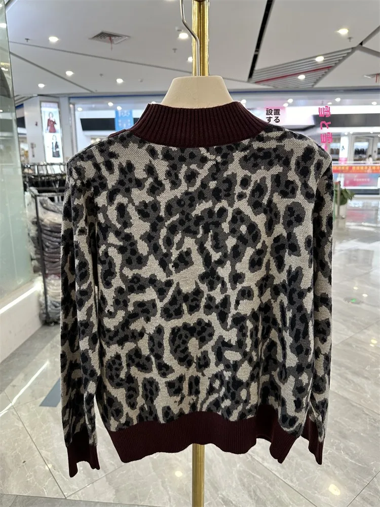 Поддельный двухсекционный пуловер для молодой мамы вязаный осенне-зимний новый