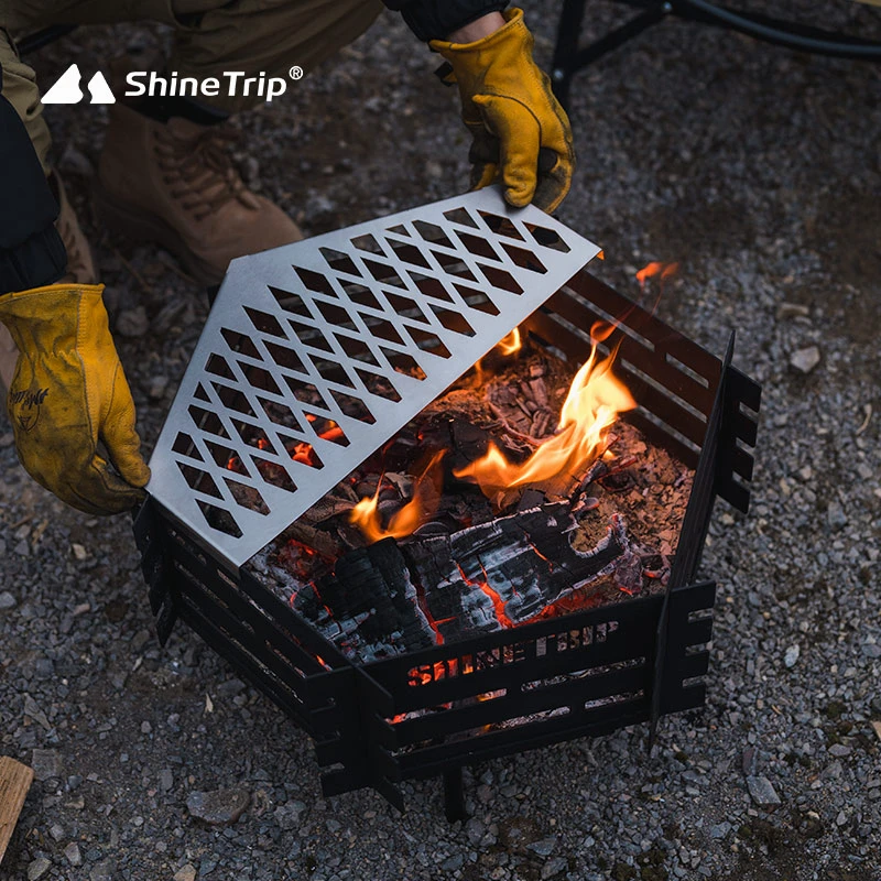 Углеродистая сталь походная плита портативная уличная кухонная посуда для