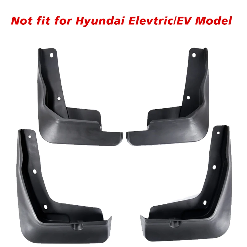 4 шт. автомобильные брызговики для Hyundai Kona Kauai OS 2018-2023 2019 2020 2021 ABS авто брызговик