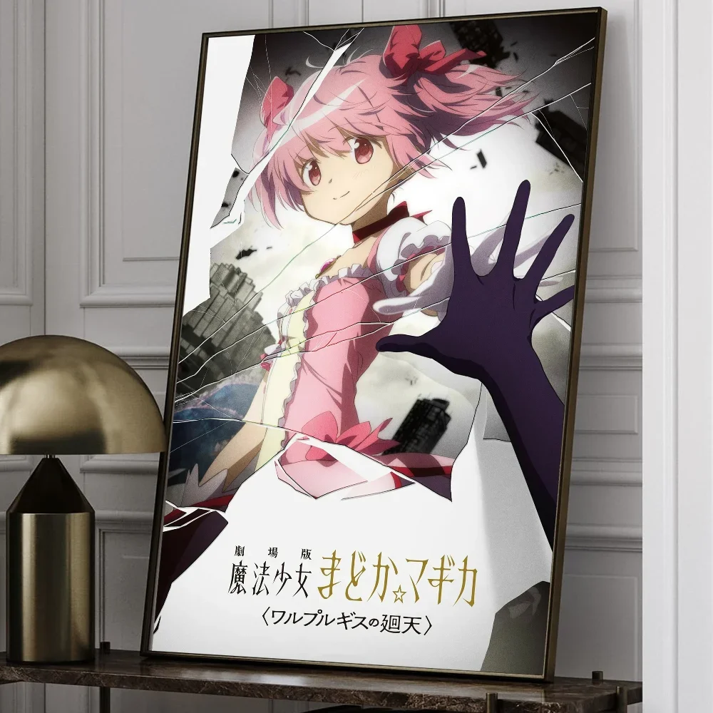 Puella Magi Madoka Magica Плакат Настенная Художественная Наклейка HD Качество Ретро