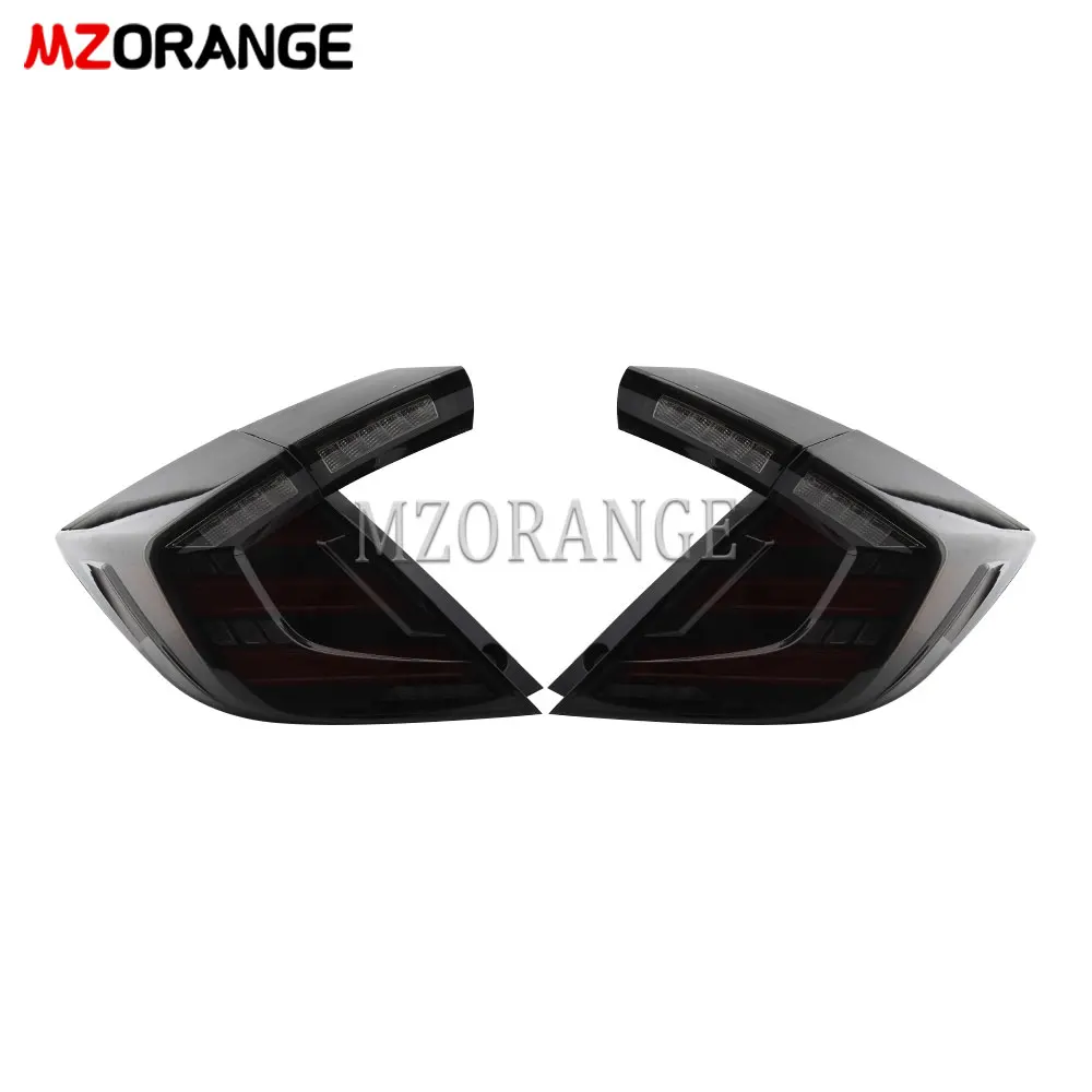 

2pcs LED Tail Light For Honda Civic HATCHBACK 2016 2017 2018 2020 Rear Driving Brake Reverse Signal Fog Lamp Car Accessories
