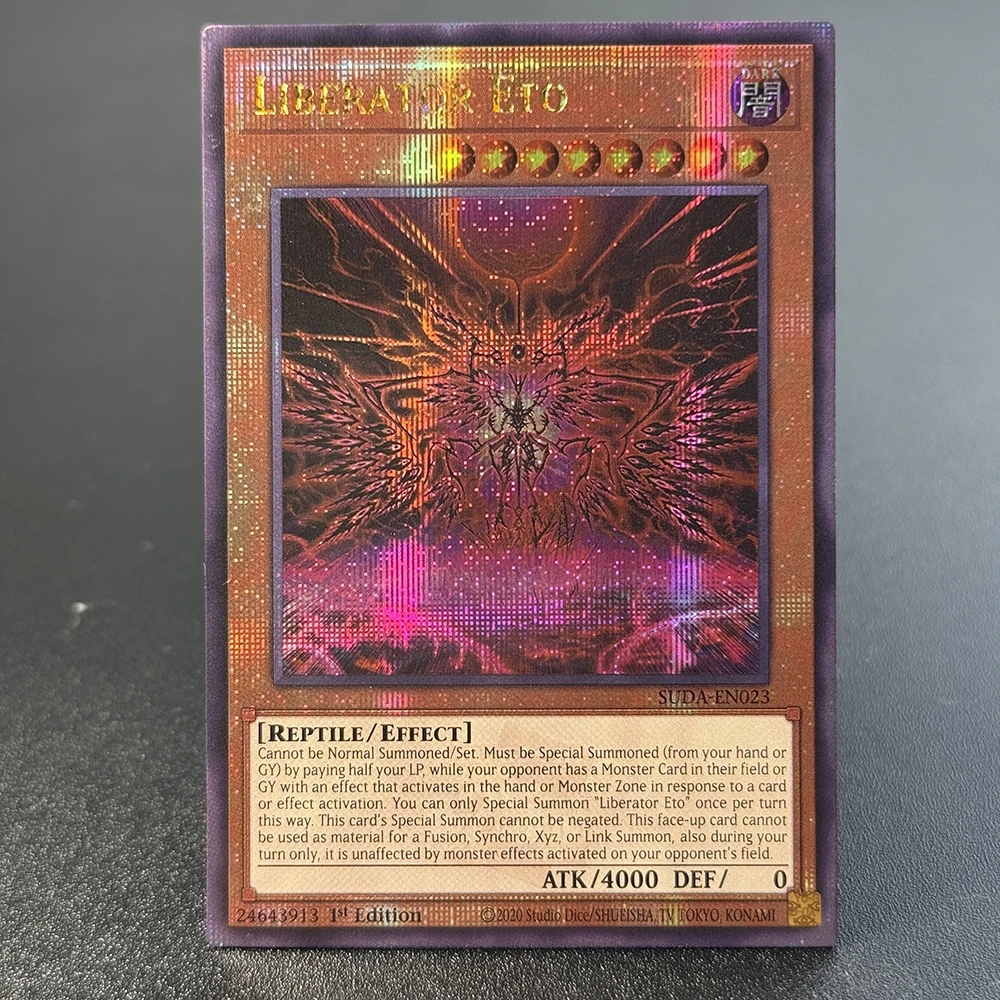 Фото 2шт Ю-Ги-О! TCG аниме карты голографическая-QCScR коллекция игрушка Primite Drillbeam Test Bear Liberator Eto Substitoad Argostars №5