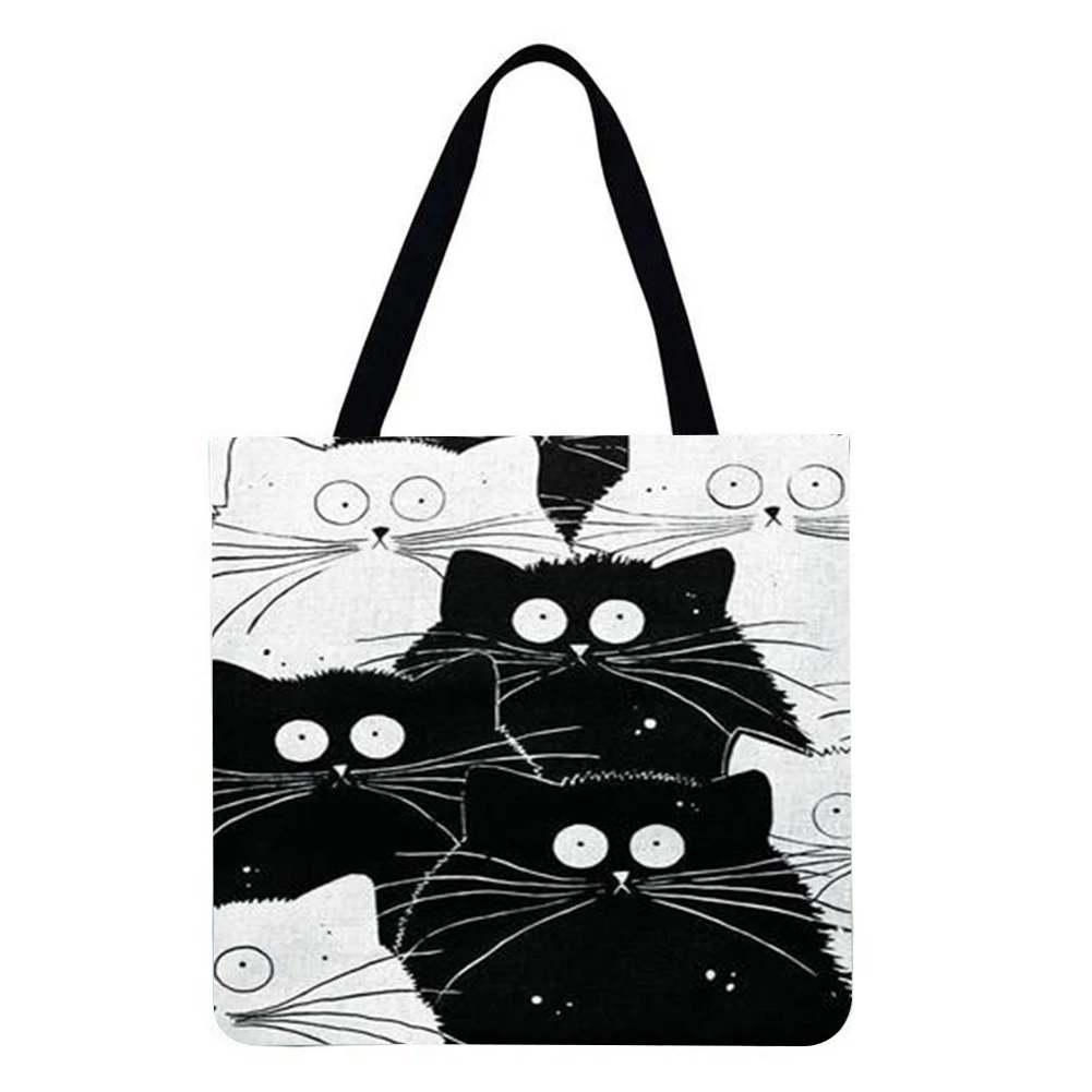 Многоразовые льняные сумки для покупок повседневная женская сумка-тоут с