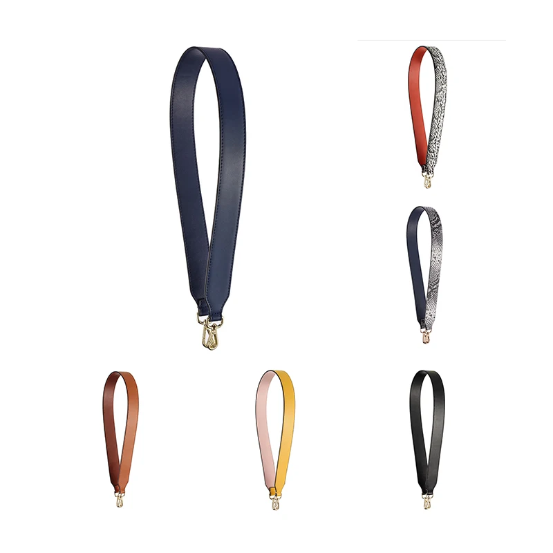 95cm DIY Serpentine Prints Straps Replaceable Leather Handle Multicolor Accessories for Women Wide Shoulder Bag Part Belt