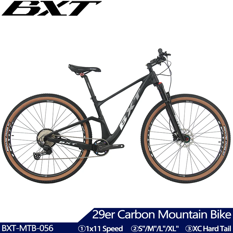 Complete Carbon Mountain Bike 29er Suspension Fork Hardtail 