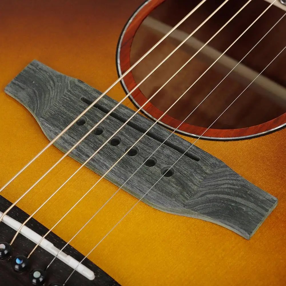 

Folk Guitar Bridge Rosewood 6-hole Bridge Replacement Parts Universal Guitar Musical Instrument Accessories Drop Shipping