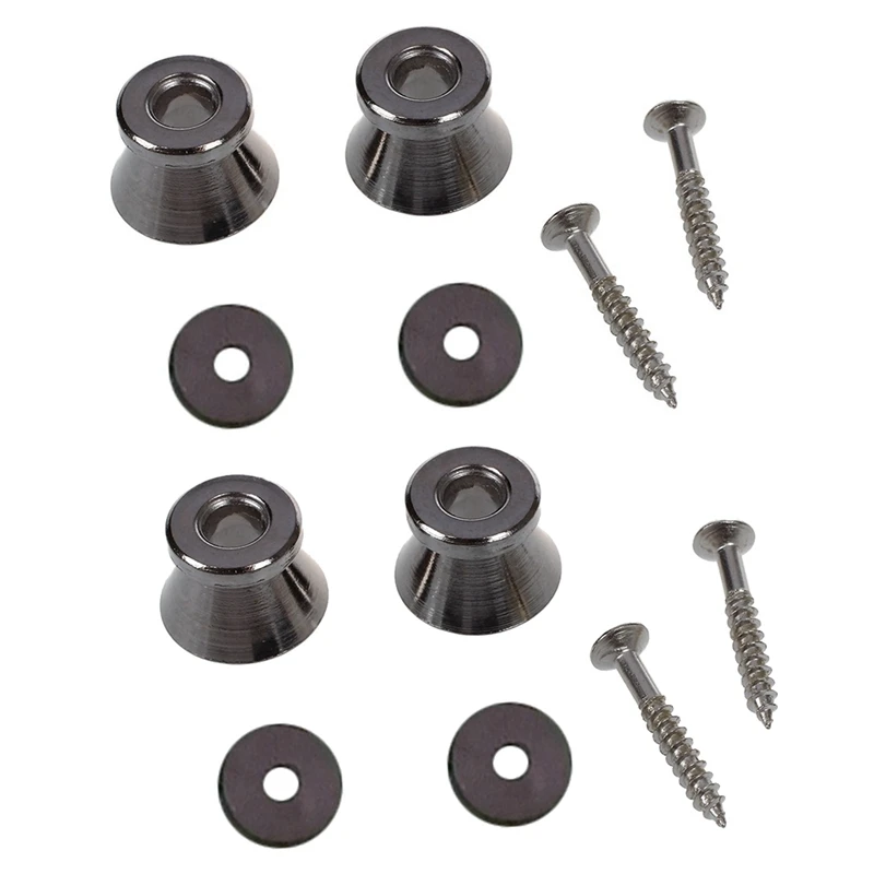 

4 х ремешки для электрической акустической гитары, бас, кнопка, винтовой замок, шпильки, подкладки, серебристые