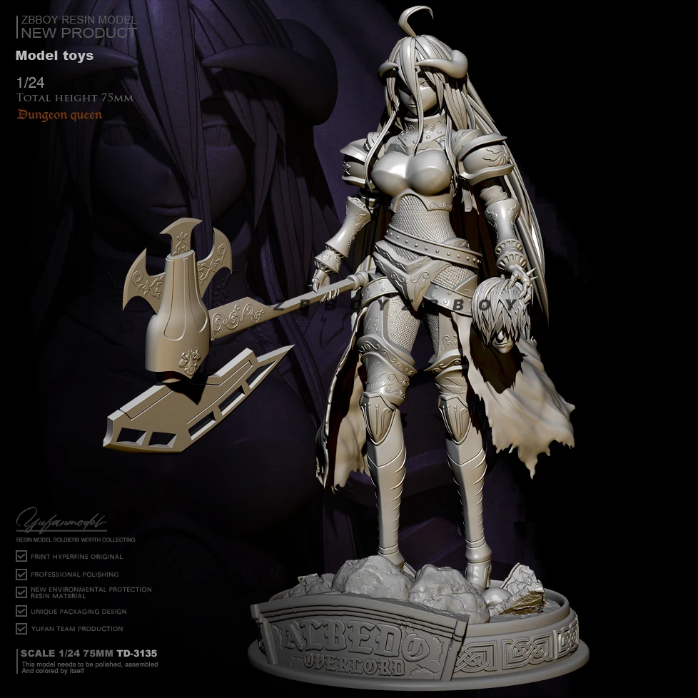 

1/24 Resin model kits figure beauty colorless and self-assembled TD-3135