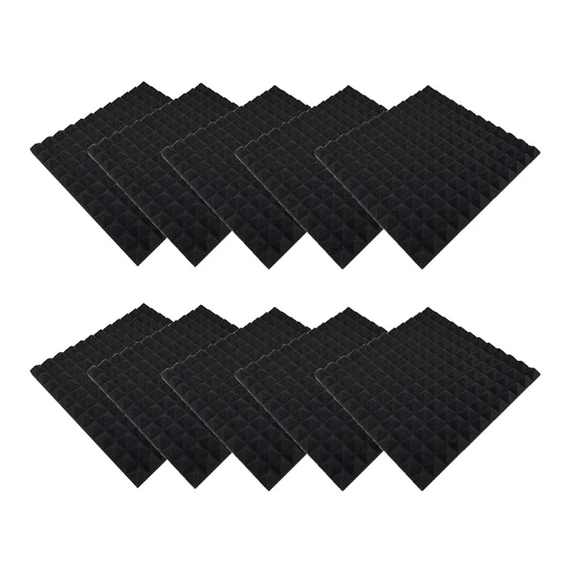 

10 Pcs Sound-Absorbing Foam Board Studio Sound-Absorbing Firewall Brick Panel Helps Reduce Echo and Unnecessary Noise
