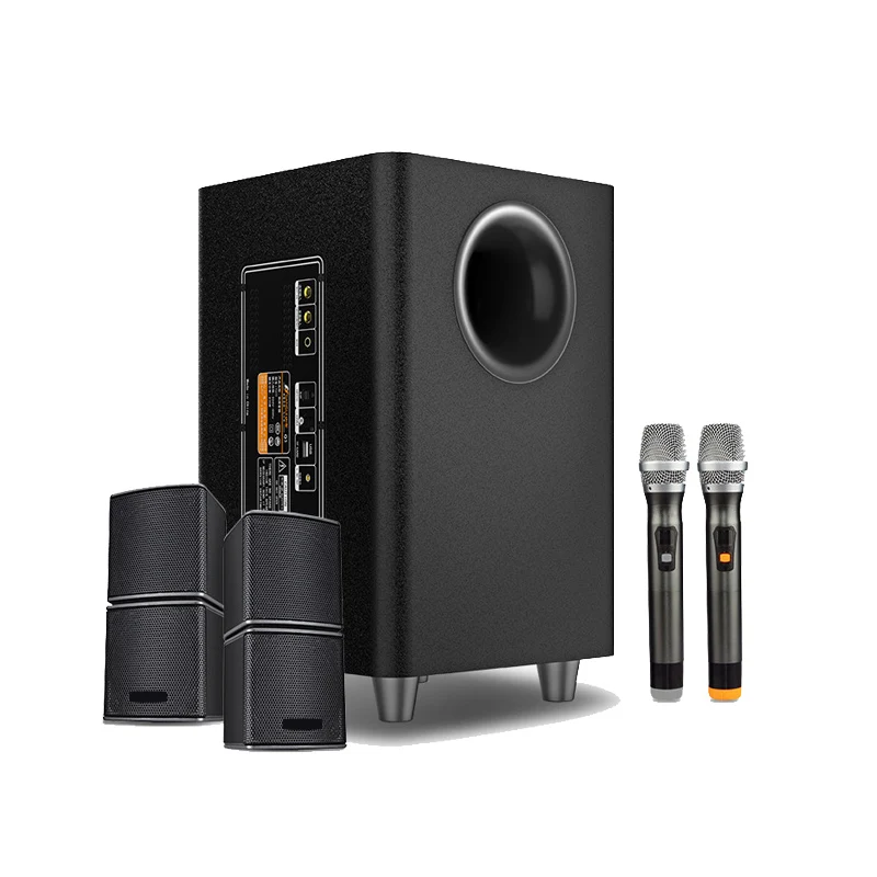 

Q3 2.1 home theater system with karaoke, wireless home theater system with APP/USB/bluetooth
