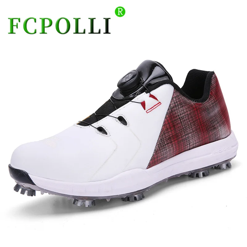 

Fcpolli, мужская обувь для гольфа, высококачественные кроссовки для спортзала, мужские Нескользящие ботинки, Мужская Роскошная Брендовая обув...