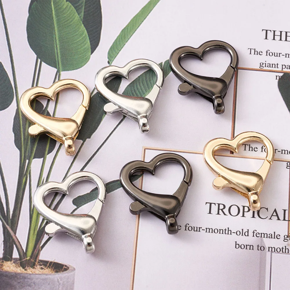 45pcs/box Alloy Lobster Claw Clasps Hooks For Necklace Findings Jewelry Making Accessories KeyChain Decorations 26x21.5x5.5mm