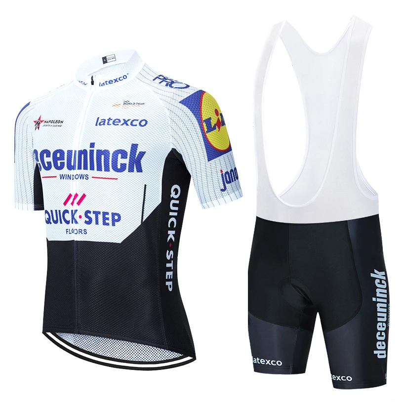 

2021 черный комплект велосипедных Джерси QUICKSTEP, велосипедные брюки 20D Mtb Ropa, мужская летняя быстросохнущая профессиональная трикотажная одежд...