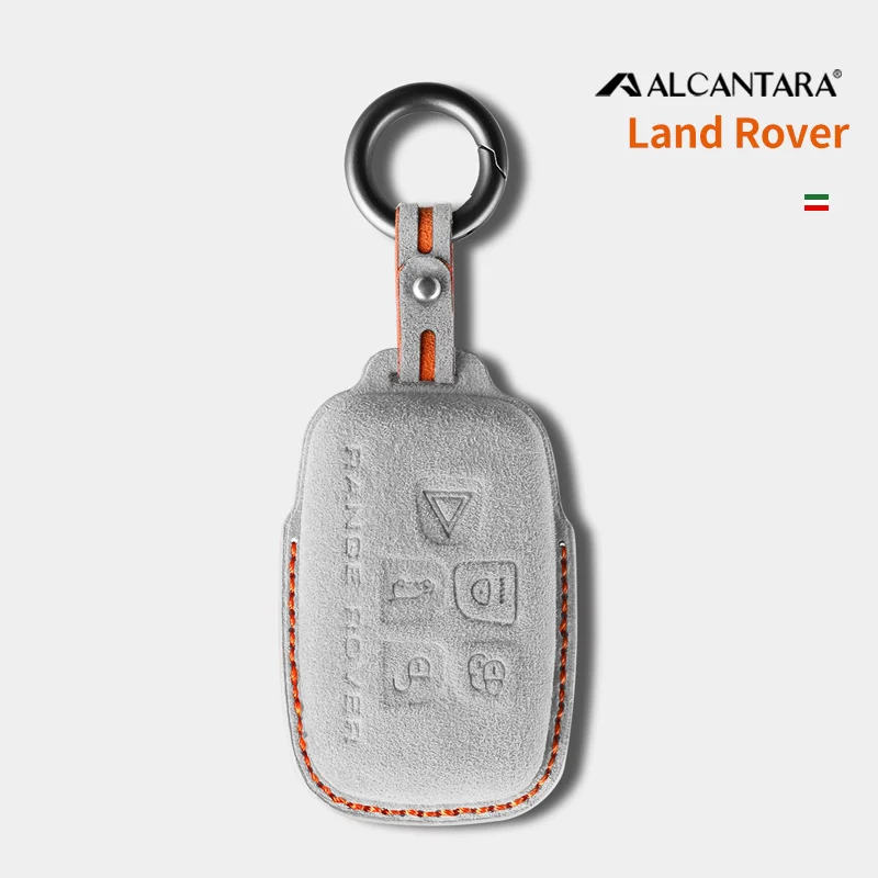 

Alcantara Car Key Case Cover Holder Shell Full Protection Fob For Land Rover Range Rover Discovery Defender Keychain Accessories