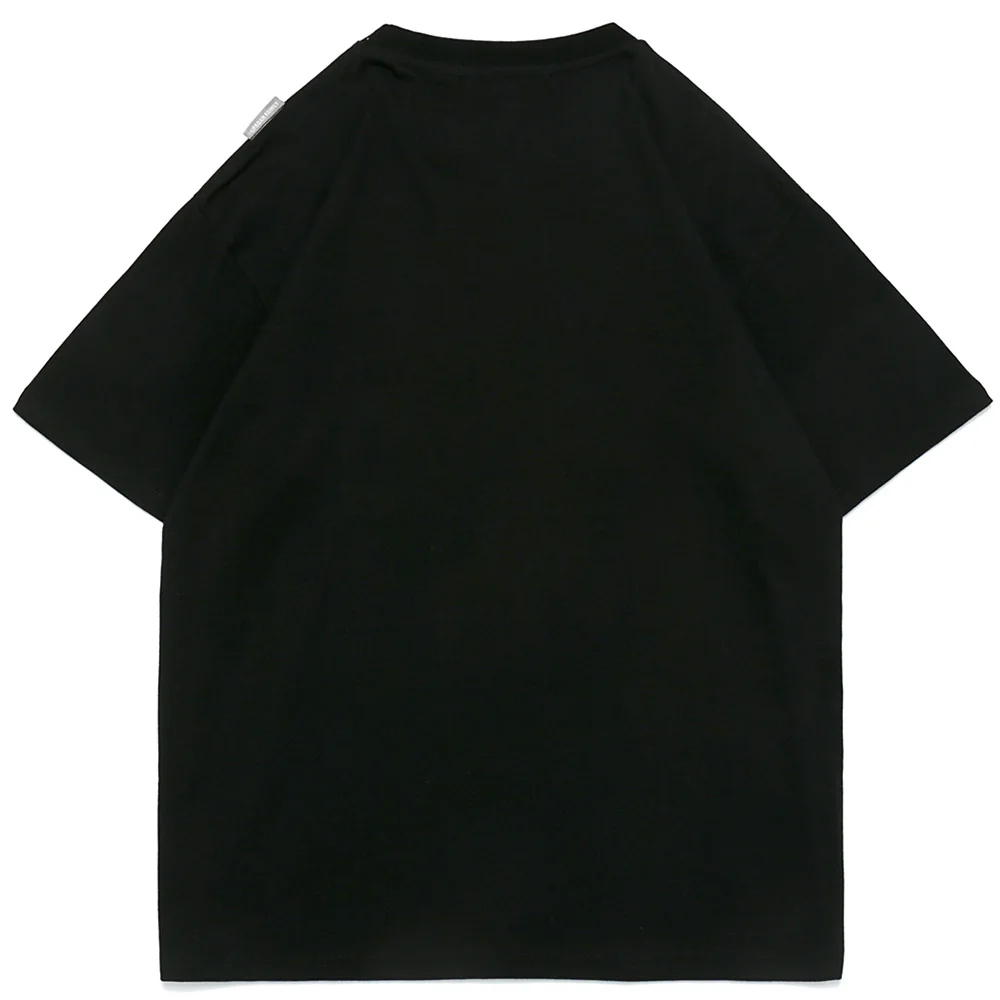 

Футболка мужская с акварельным принтом, милая забавная рубашка с принтом, Повседневная Уличная одежда свободного покроя в стиле Харадзюку, ...