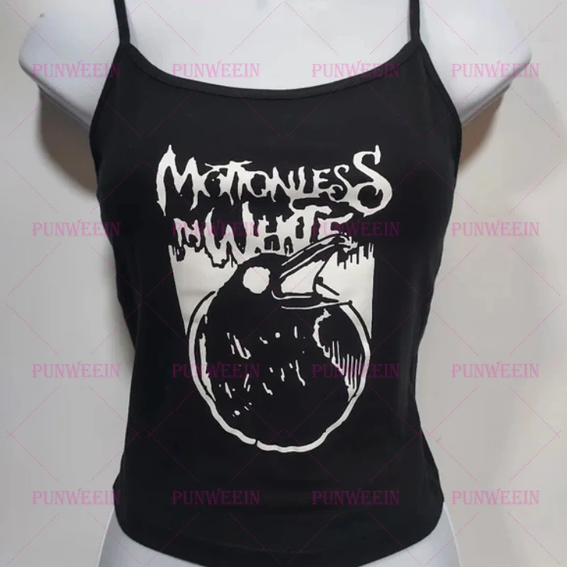 Женская укороченная майка без рукавов в готическом стиле