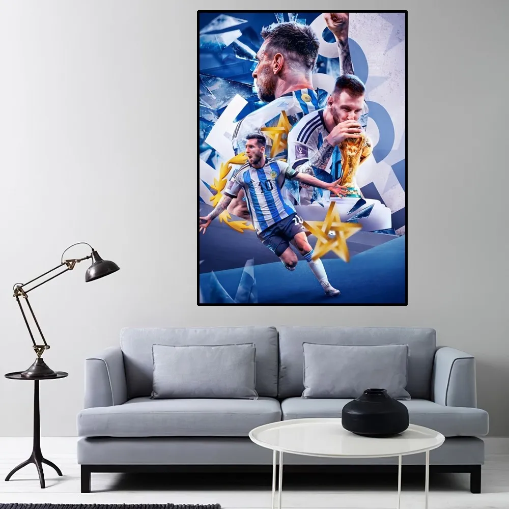 L-Lionel Foot Star M-плакат Месси домашний декор для комнаты гостиная спальня