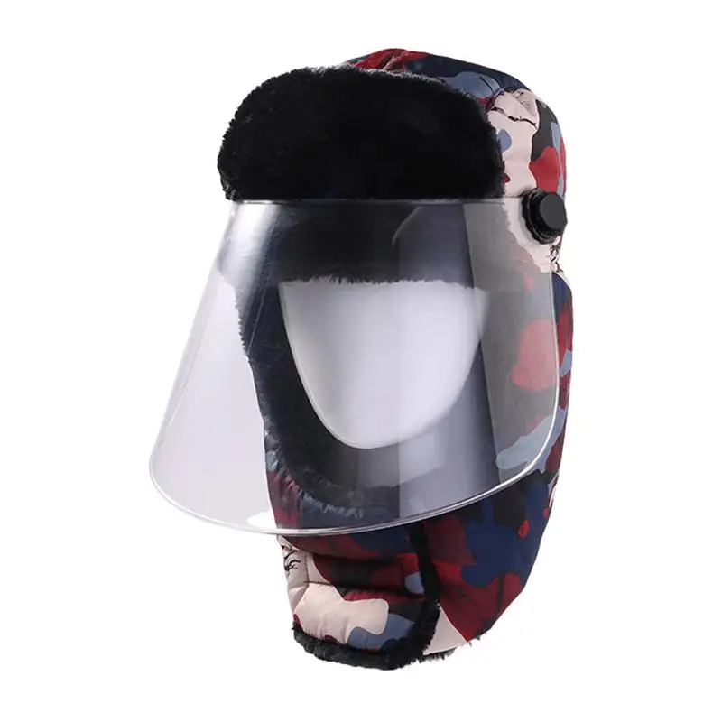 

Охотничья Шапка, Мужская штурмовая русская теплая шапка, уютная плюшевая шапка, искусственная кожа для катания на лыжах, сноуборде, кемпинга