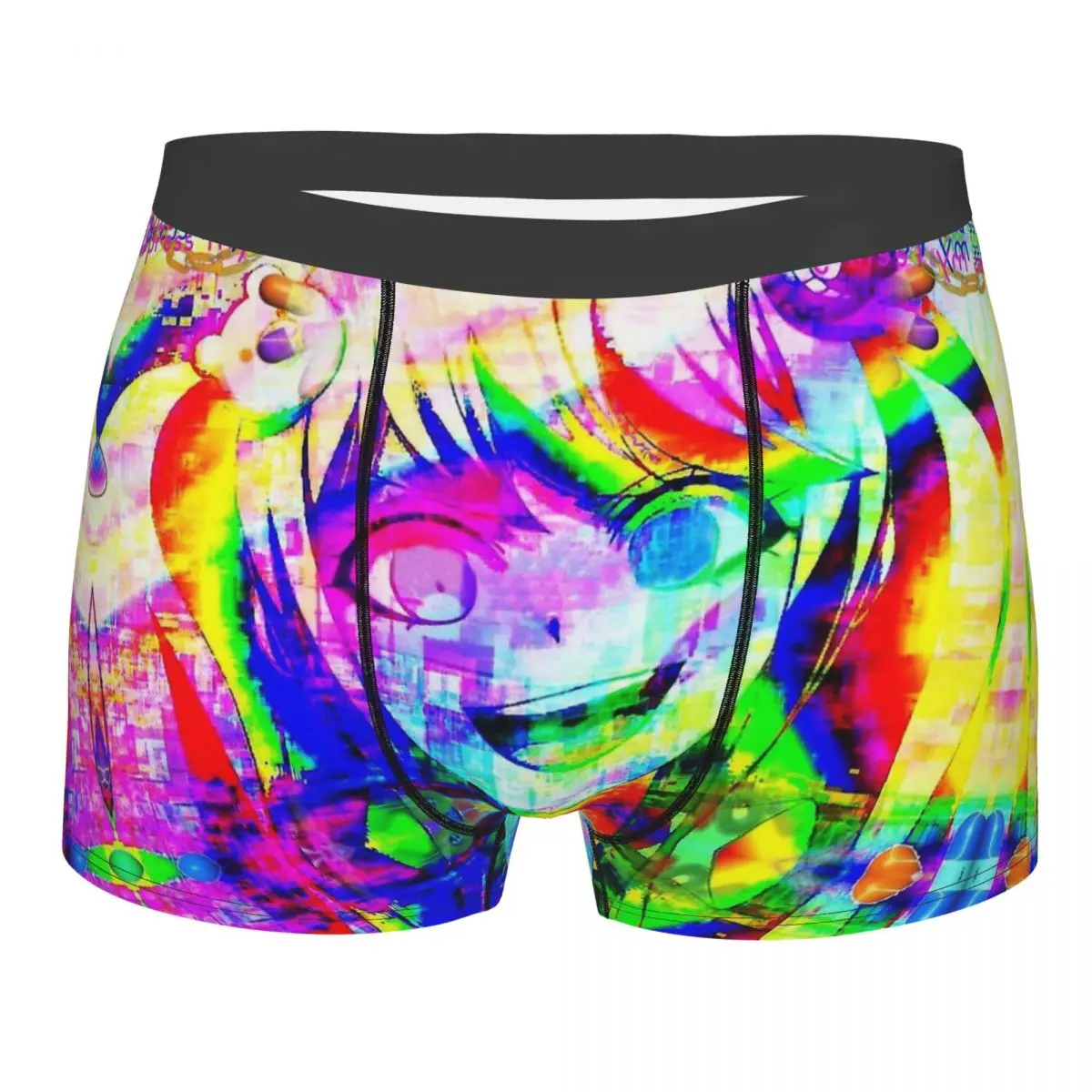 

Junko Enoshima Glitchcore Danganronpa Trigger Happy Havoc Underpants Breathbale Panties Men's Underwear Sexy Shorts Boxer Briefs