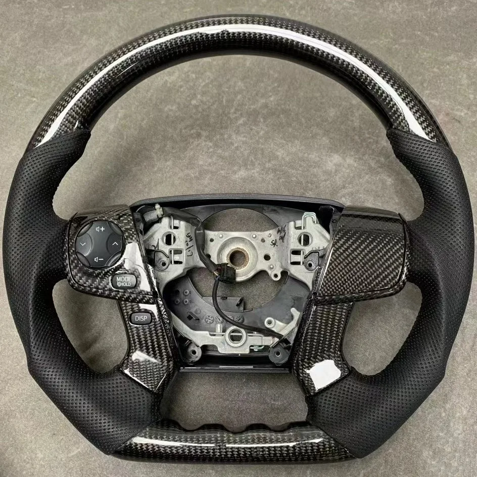 

Сменное рулевое колесо из настоящего углеродного волокна с кожей для Toyota Camry 2012-2016