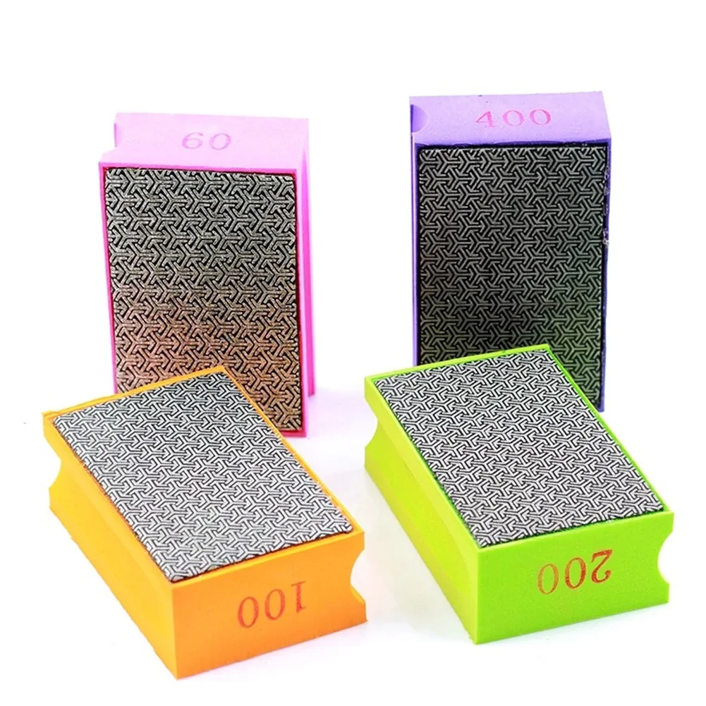 Diamond Hand Polishing Pads Tile Glass Abrasive Grinding Blo