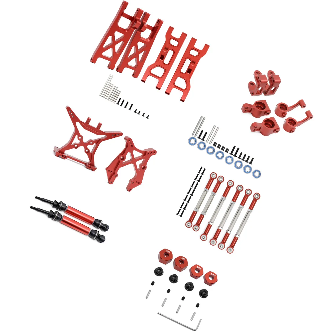 Металлический обновленный комплект аксессуаров для 1/10 ECX 2WD Series Ruckus Torment Brutus Circuit RC