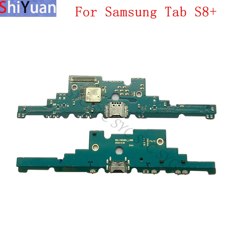 USB Charging Port Connector Board Flex Cable For Samsung Tab S8+ X800 X806 Charging Connector Replacement Parts