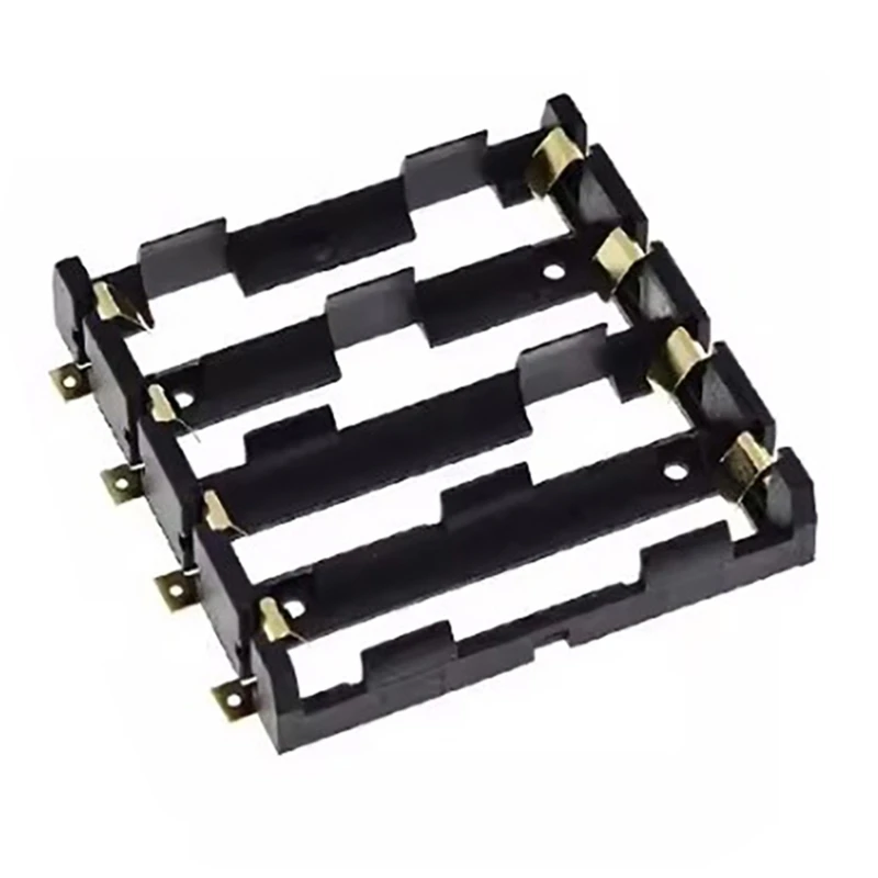 Контейнер для хранения батарейного отсека 18650 с бронзовыми штырями 3/4 слота