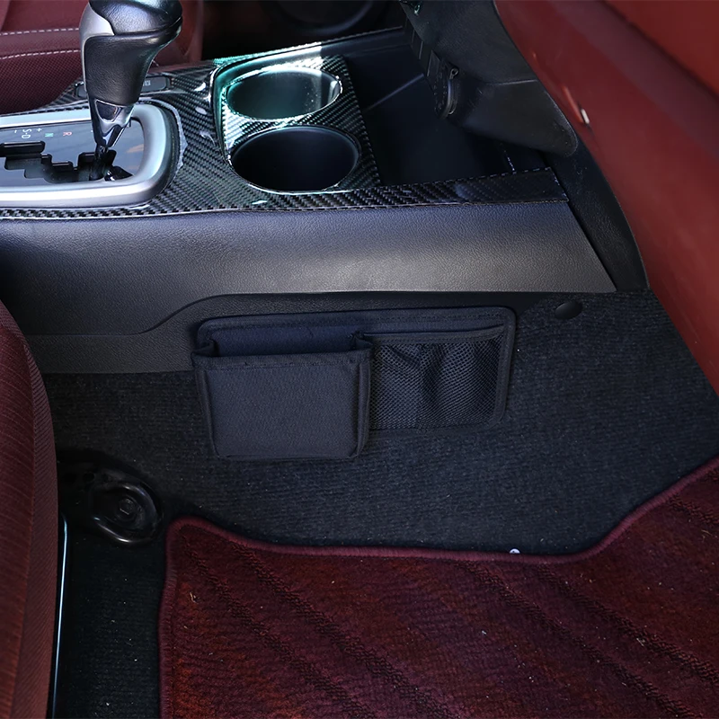 

2 PCS Car Center Console Side Storage Box Multi-Function Mobile Phone Tray Black Car Styling for Toyota Hilux Accessories