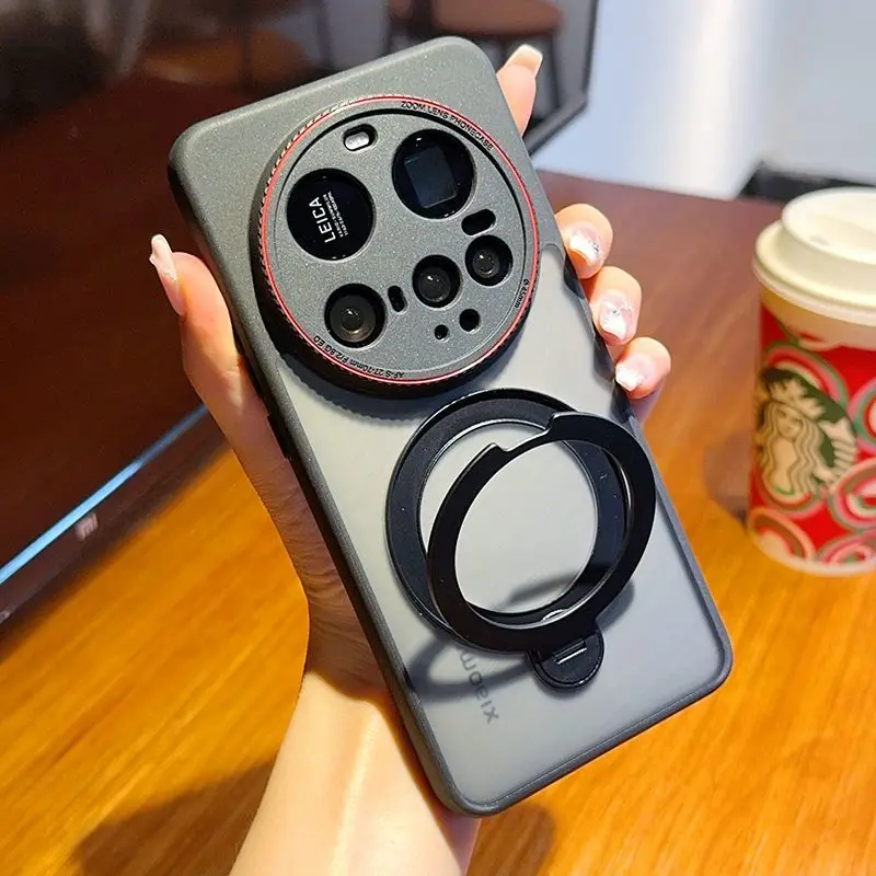 Фото Чехол для Xiaomi 17 15 Ultra из материалов PC+TUP с полной защитой объектива, магнитным креплением и защитой от падений, задняя крышка для телефона №3