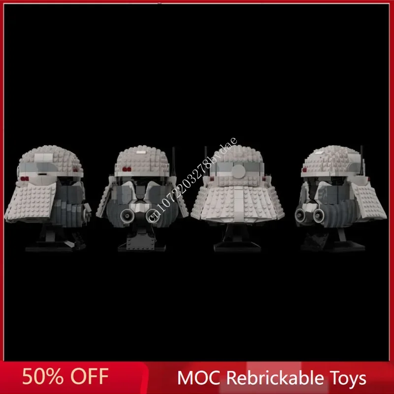 950 шт. шлем Звездный план клон-командир Бакара MOC модель космической битвы