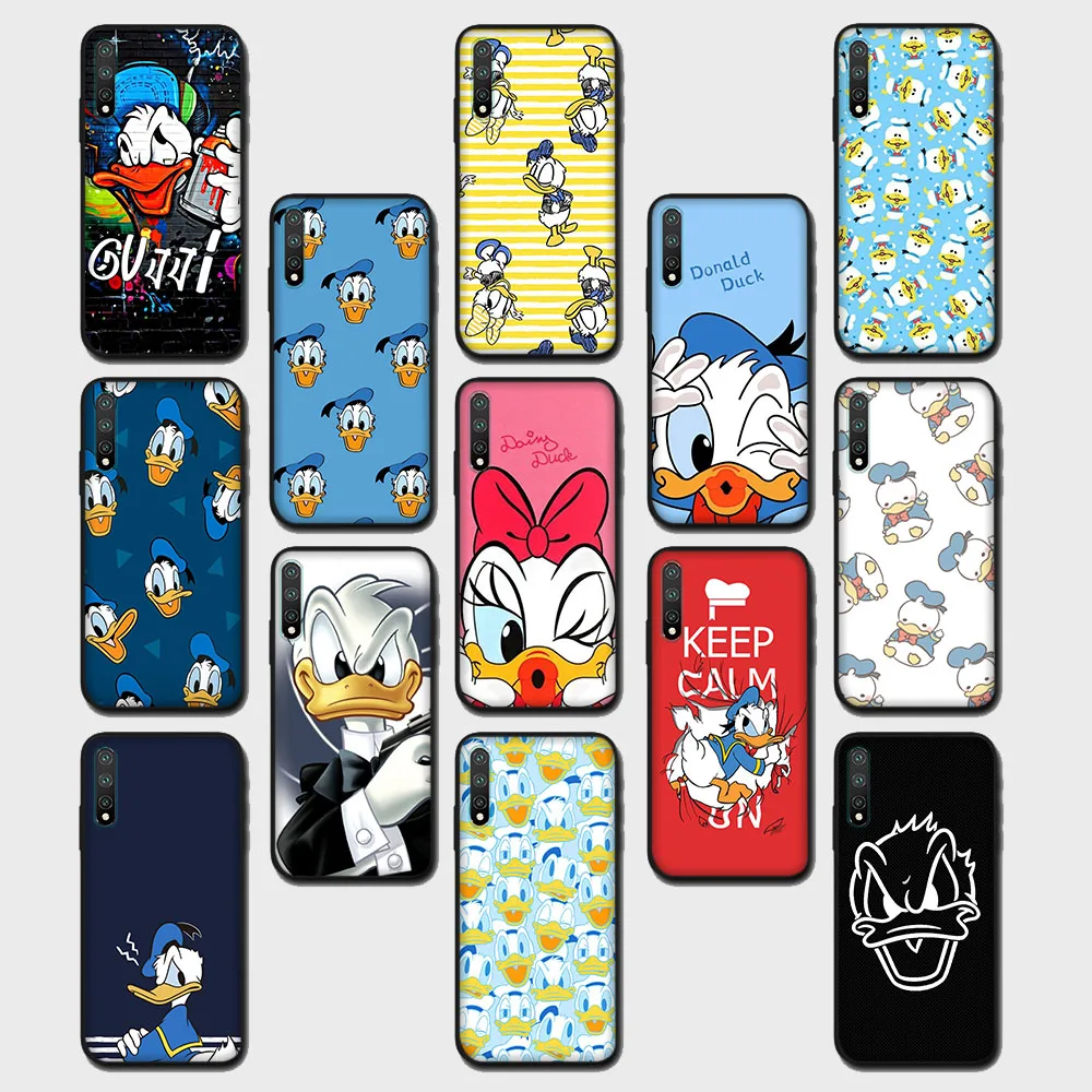 

Donald Duck Black Case for Motorola Moto E7 E7I Power G 5G Plus G9 G10 G20 G30 G40 G50 G60 G60S G71 G51 G41 G31 Play