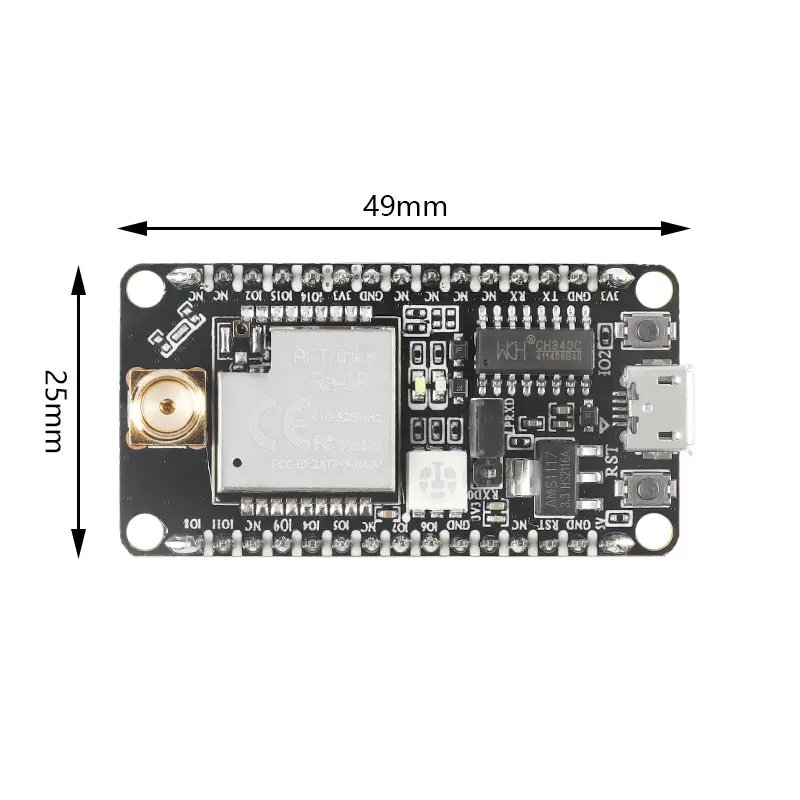 Ra-08H Kit LoRaWAN RF модуль макетная плата/Встроенный MCU/SMA интерфейс 915 МГц антенна