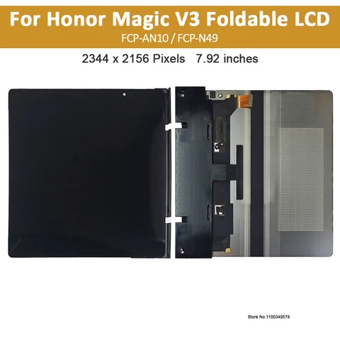 7,92 "складной AMOLED для Honor Magic V3, ЖК-дисплей, дигитайзер сенсорного экрана в сборе для Magic V3 FCP-N49, замена экрана