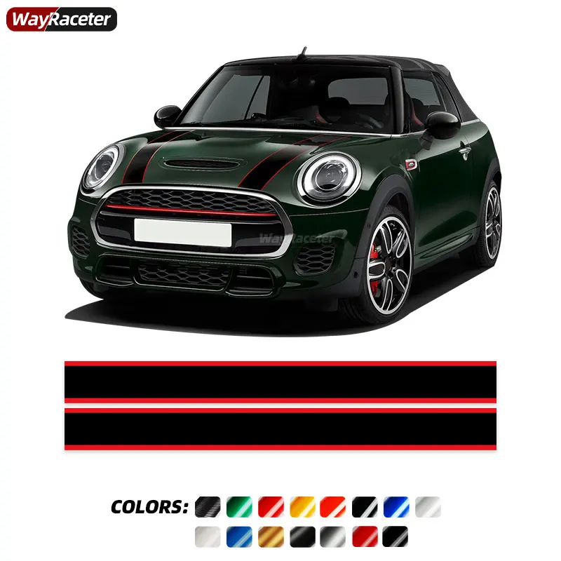 

Car Hood Sticker JCW Rally Bonnet Scoop Decal For MINI Cooper R56 R57 R58 R59 R60 R61 R50 R52 R53 F54 F55 F56 F57 F60 Accessorie