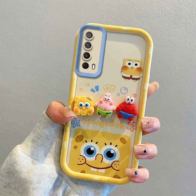 Для Huawei P Smart Z 2021 Y7a Y9 Prime 2019 милый мультяшный Губка Боб Патрик Стар игрушечный